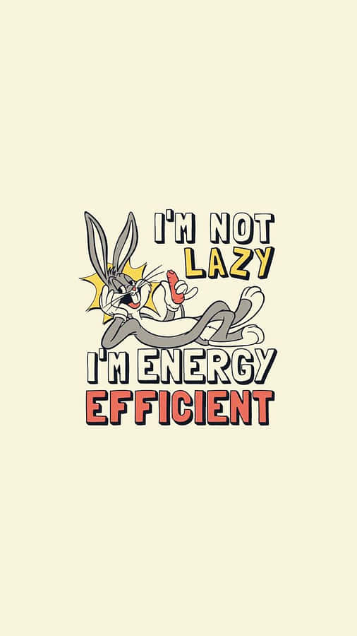 Enjoy Watching Old Cartoons With Bugs Bunny Iphone Wallpaper
