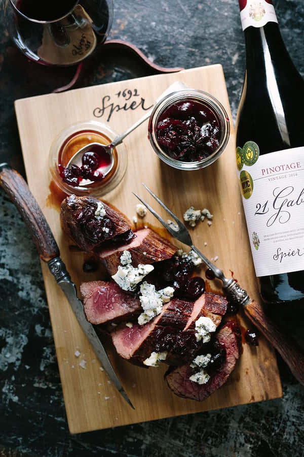 Enjoying The Delicious Wonder Of Blue Cheese Wallpaper