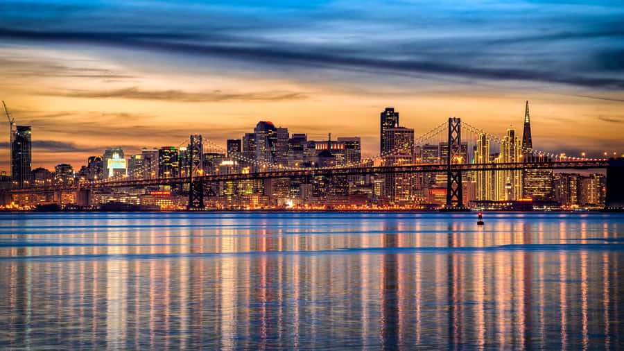 Enjoying The View Of San Francisco From The Comfort Of Your Laptop Wallpaper