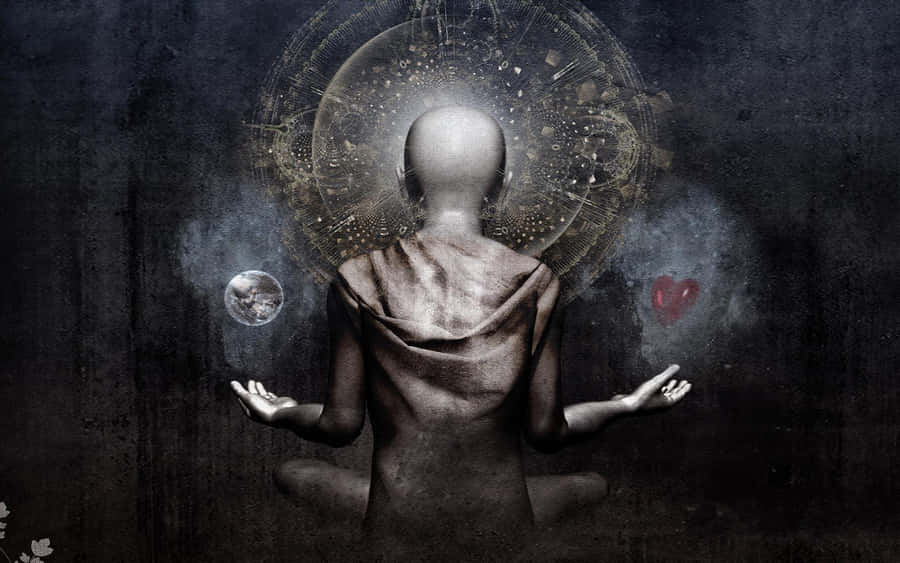 Enlightenment Through Spiritual Connection Wallpaper