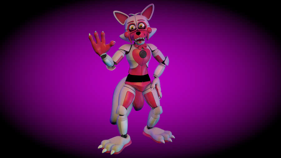 Enthralling Funtime Foxy On Stage Wallpaper