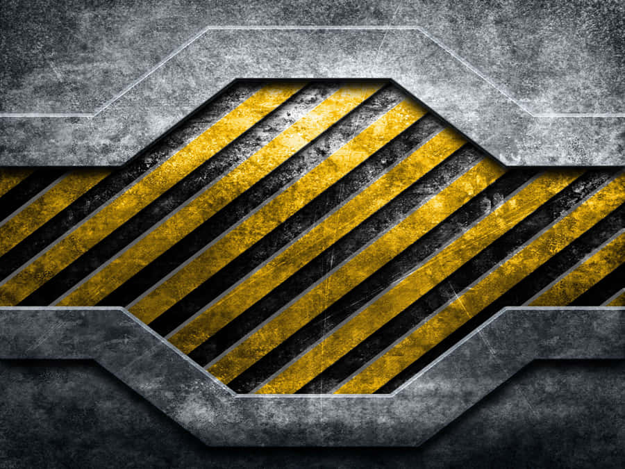 Enthralling Yellow Striped Pattern Wallpaper