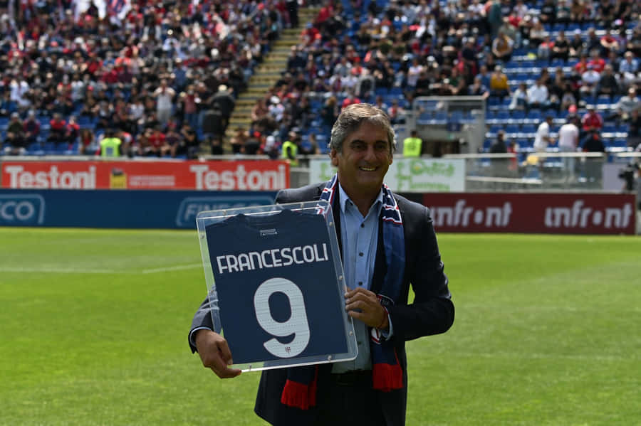 Enzo Francescoli Football Icon Tribute Wallpaper