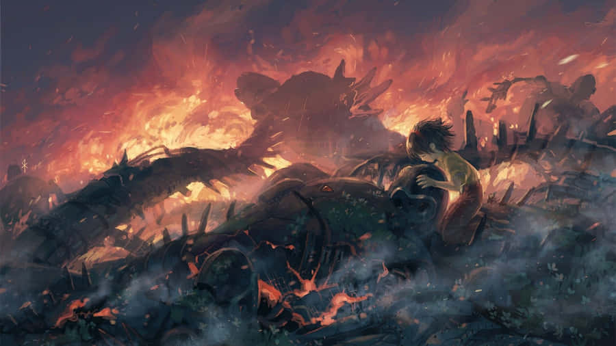 Epic Anime War Battle Wallpaper