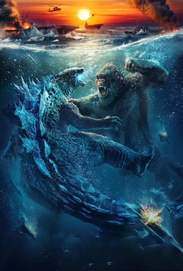 Epic Battle In Monsterverse Wallpaper