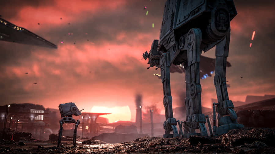 Epic Battle In Star Wars Games Wallpaper