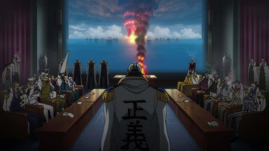 Epic Battle Of The Marineford War Wallpaper