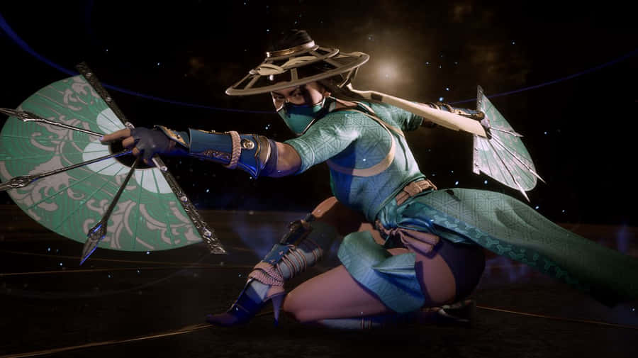 Epic Battle Scene Featuring Iconic Mortal Kombat Characters Wallpaper