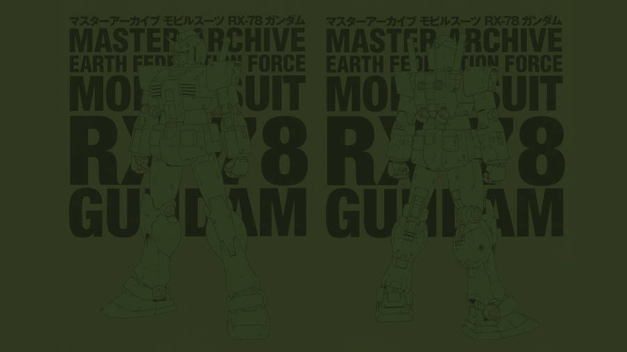 Epic Battle Scene From Mobile Suit Gundam Wallpaper