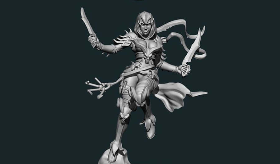 Epic Battle Scene Of Swords And Sorcery Wallpaper