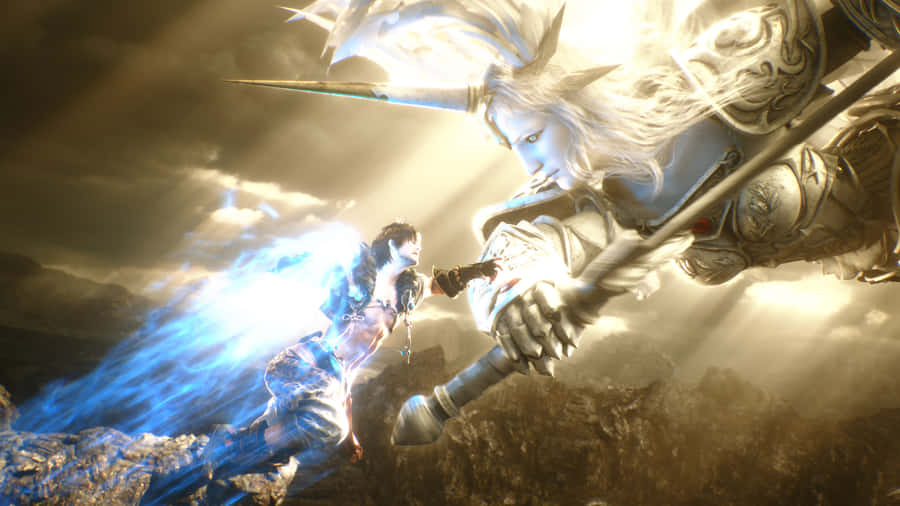 Epic_ Battle_ Shadowbringers_ Final_ Fantasy_ X I V Wallpaper