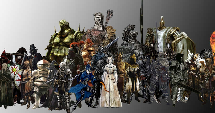 Epic Battle With A Fearsome Dark Souls Boss Wallpaper