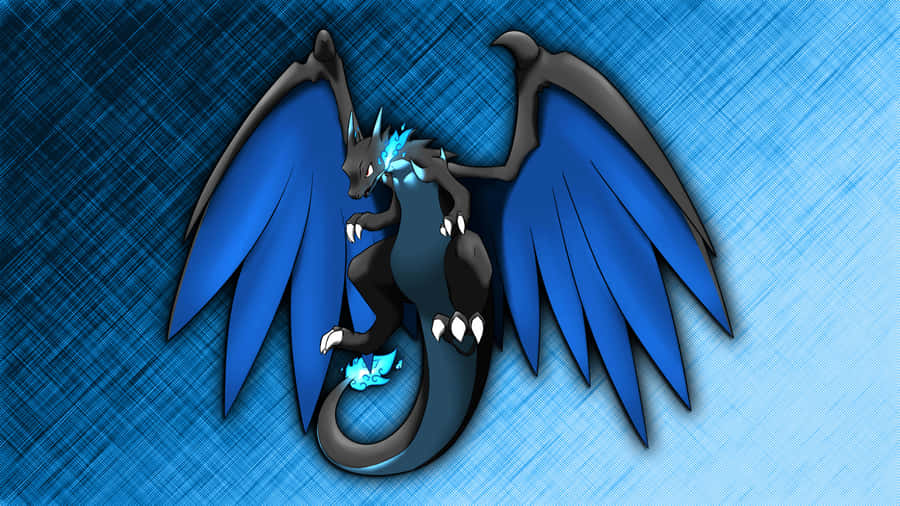 Epic Charizard (mega X) Blue Laptop Wallpaper