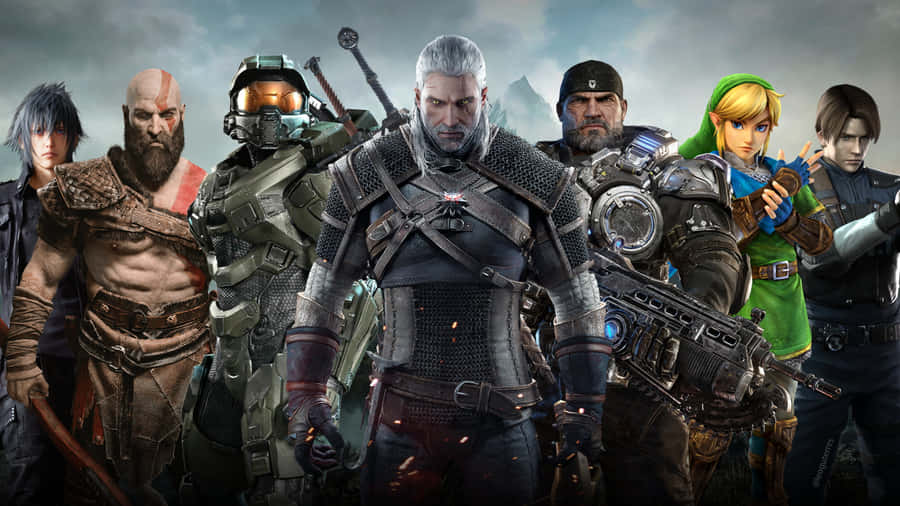 Epic Confrontation Between Kratos And Baldur In God Of War Wallpaper