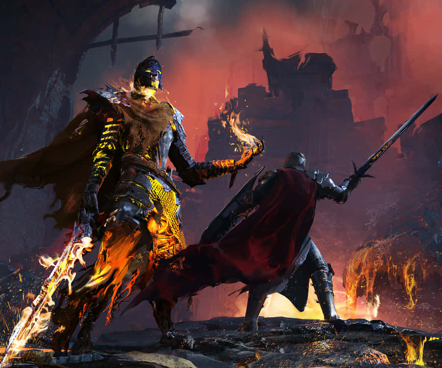 Epic_ Fantasy_ Battle_ Showdown Wallpaper