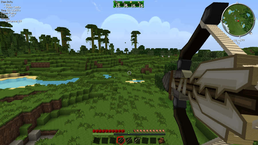 Epic Minecraft Weapons Showcase Wallpaper