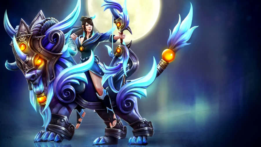 Epic Showdown Of Dota 2 Heroes Wallpaper