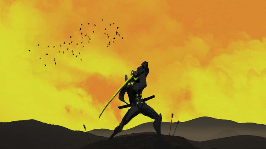 Epic War Scene In A Sci-fi Game Wallpaper