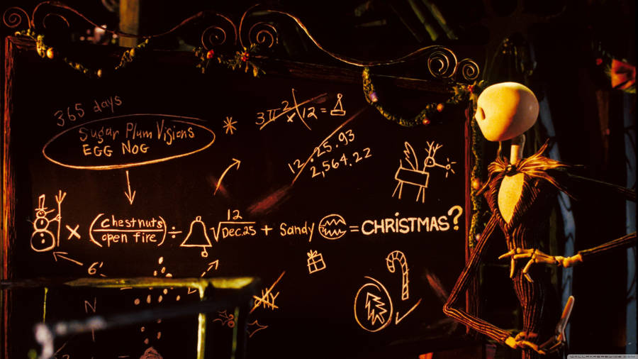 Equations And Jack Skellington Wallpaper