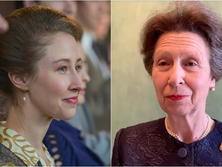 Erin Doherty Playing As Princess Anne Wallpaper