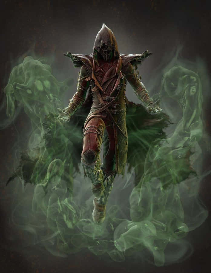 Ermac Unleashes His Mighty Power In Mortal Kombat Wallpaper