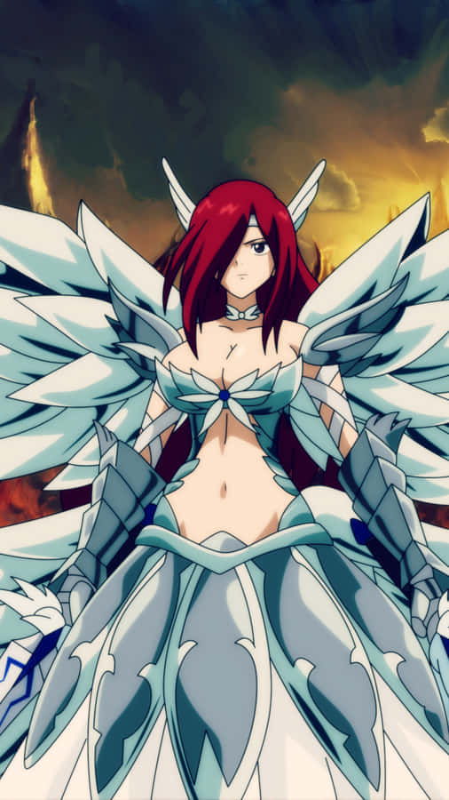 Erza Scarlet Puts Her Swordsmanship To The Test! Wallpaper