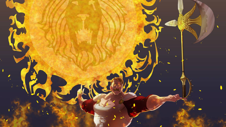 Escanor With Huge Sun Wallpaper