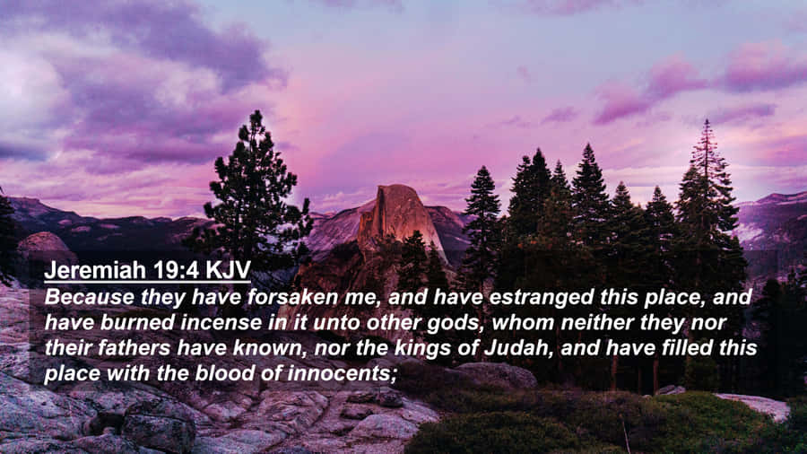 Estranged Nature Bible Verse Wallpaper