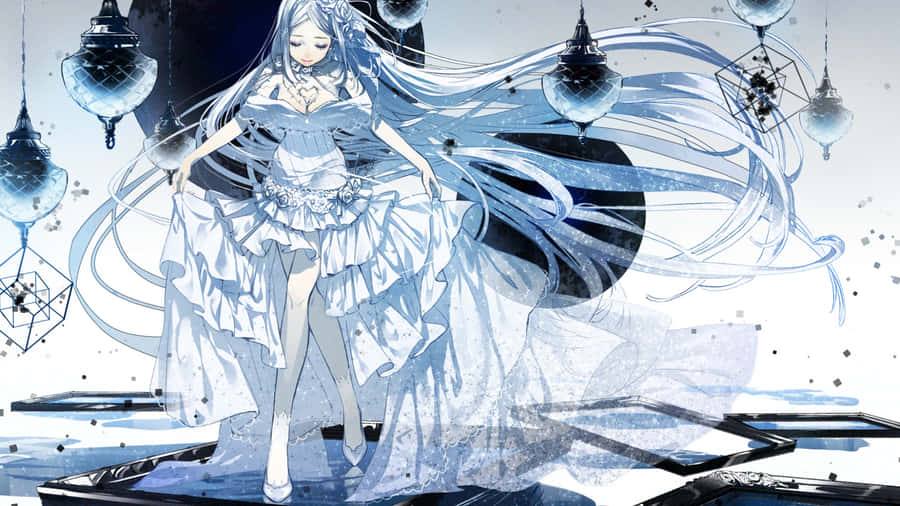 Ethereal Goth Anime Girl Wallpaper