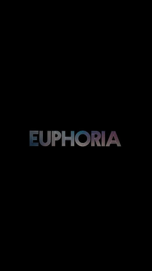 Euphoria Logo On A Black Background Wallpaper