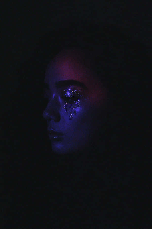 Euphoric Glitter Tears Portrait Wallpaper