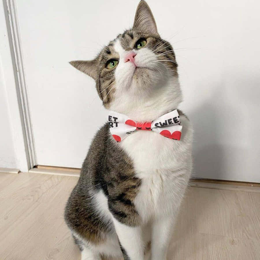 European Shorthair Cat Sitting In Sunny Spot Wallpaper