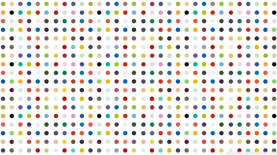Even Colorful Polka Dots Wallpaper