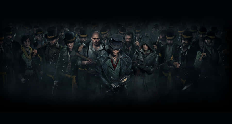 Evie And Jacob Frye Overlooking Victorian London In Assassin's Creed Syndicate Wallpaper