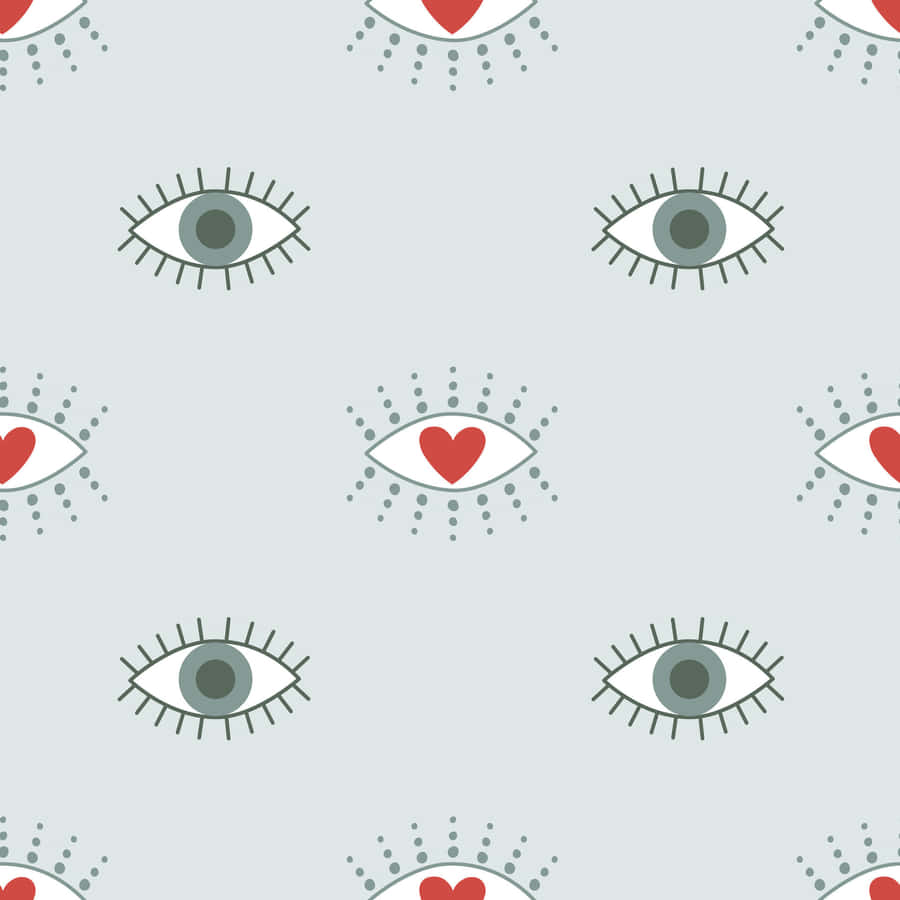 Evil Eye Heart Pattern.jpg Wallpaper