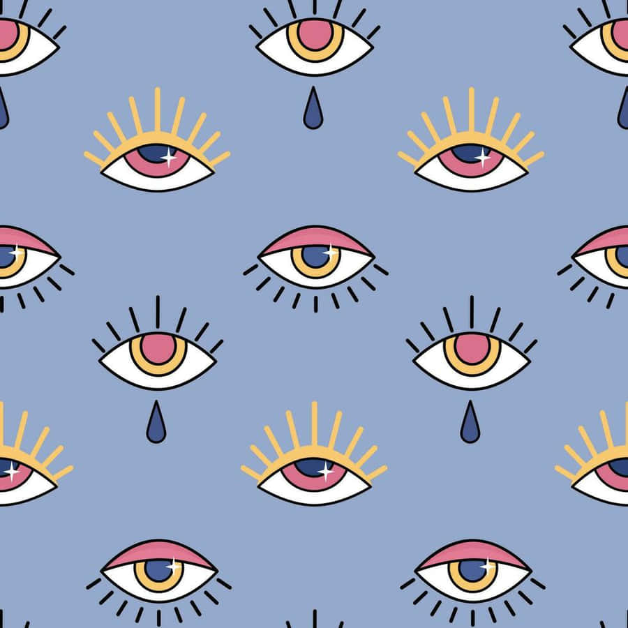 Evil_ Eye_ Pattern_ Background Wallpaper