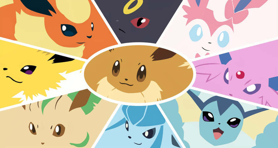 Evolution Of The Popular Pokemon Eevee Wallpaper