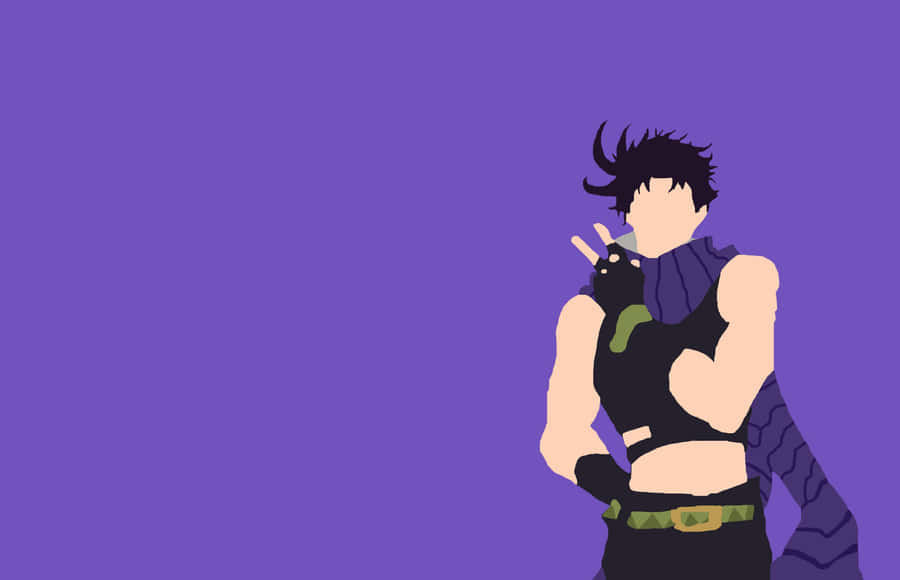 Exciting Action-packed Moments In Battle Tendency With Our Favorite Characters. Wallpaper