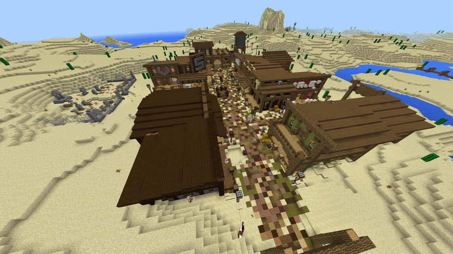 Exciting Adventure Awaits In Minecraft Pocket Edition Wallpaper