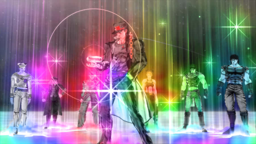 Exciting Battle Tendency Adventure Scene Wallpaper