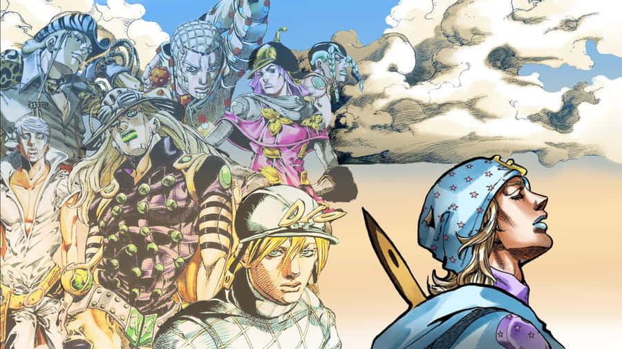 Exciting Jojo Steel Ball Run Adventure Wallpaper