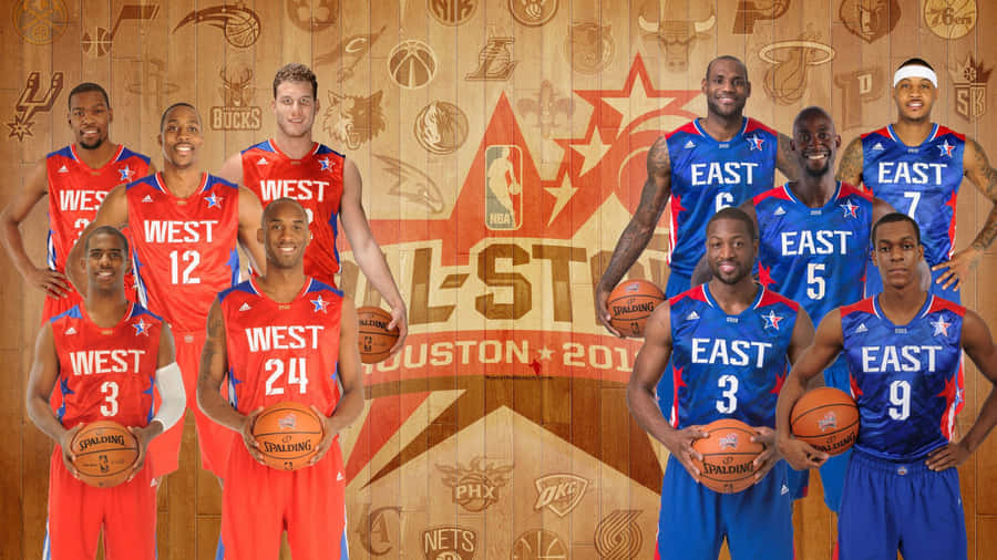 Exciting Nba All-star Game Action Wallpaper