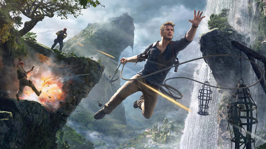 Exciting Platform Game Adventure Wallpaper