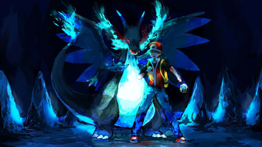 Exciting Pokemon Battle Scene Wallpaper