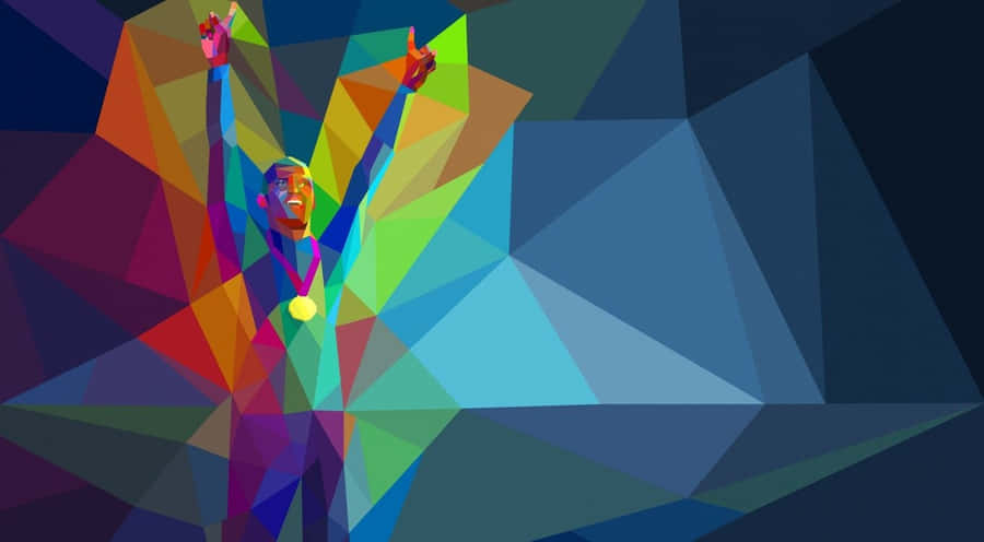 Exciting Winter Games On A Snowy Mountain Wallpaper