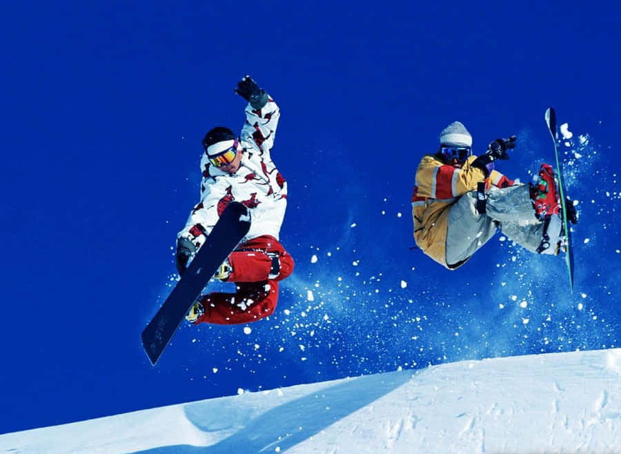 Exciting Winter Sports Adventure Wallpaper