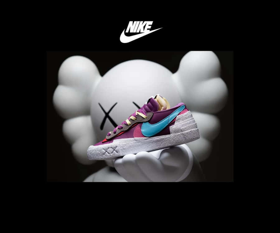 Exclusive Kaws X Nike Sneaker Collaboration Wallpaper