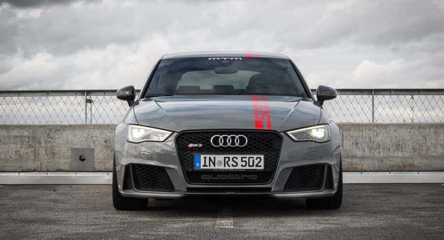 Exhilarating Audi Rs3 Sportback In Motion Wallpaper