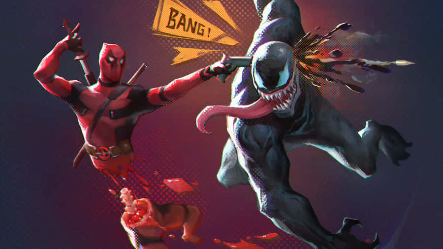 Experience A Thrill Ride With Deadpool Wallpaper