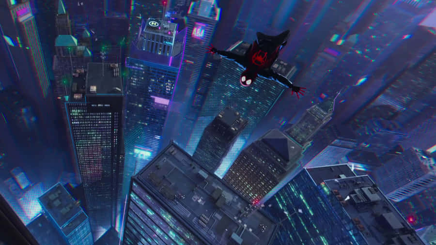 Experience A Web-slinging Adventure In 4k With Spider-man: Into The Spider-verse! Wallpaper